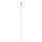 Irises (Van Gogh) White Plastic 7" Stir Stick - Round - Single Stick