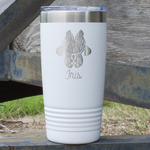 Irises (Van Gogh) 20 oz Stainless Steel Tumbler - White - Double Sided