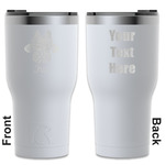 Irises (Van Gogh) RTIC Tumbler - White - Engraved Front & Back