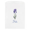 Irises (Van Gogh) White Treat Bag - Front View