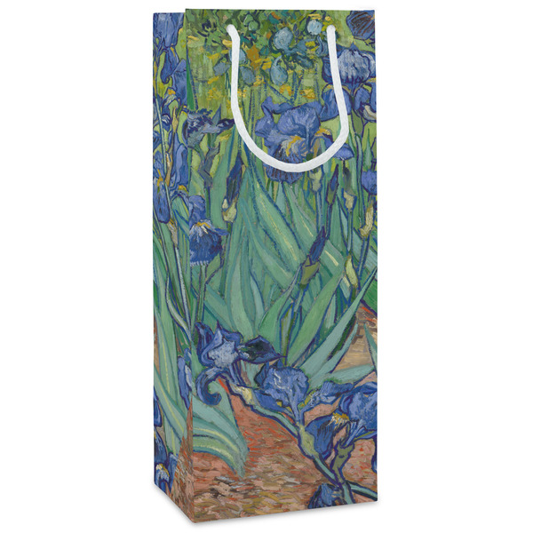 Custom Irises (Van Gogh) Wine Gift Bags - Matte