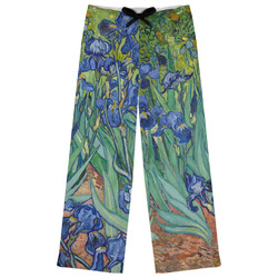 Irises (Van Gogh) Womens Pajama Pants - L