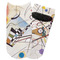 Kandinsky Composition 8 Adult Ankle Socks - Single Pair - Front and Back