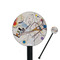 Kandinsky Composition 8 Black Plastic 5.5" Stir Stick - Round - Closeup