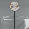 Kandinsky Composition 8 Black Plastic 5.5" Stir Stick - Round - Main