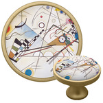 Kandinsky Composition 8 Cabinet Knob - Gold