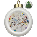 Kandinsky Composition 8 Ceramic Ball Ornament - Christmas Tree