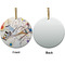 Kandinsky Composition 8 Ceramic Flat Ornament - Circle Front & Back (APPROVAL)