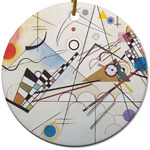 Kandinsky Composition 8 Round Ceramic Ornament