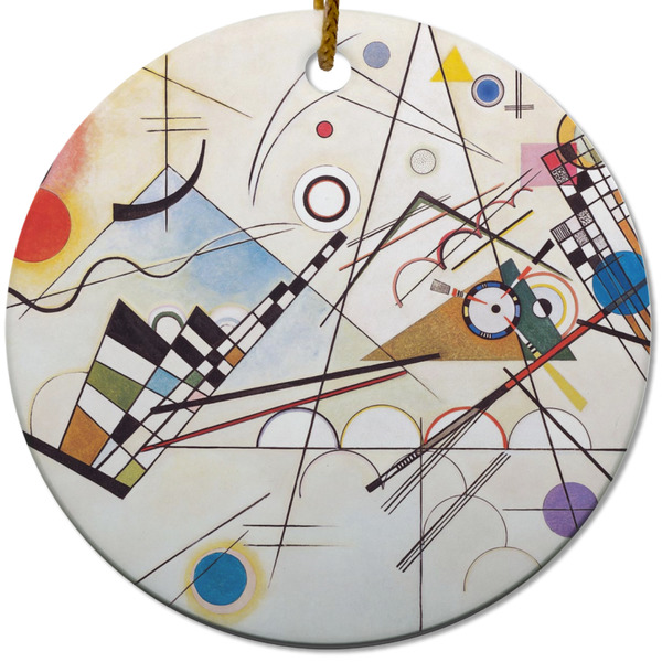 Custom Kandinsky Composition 8 Round Ceramic Ornament