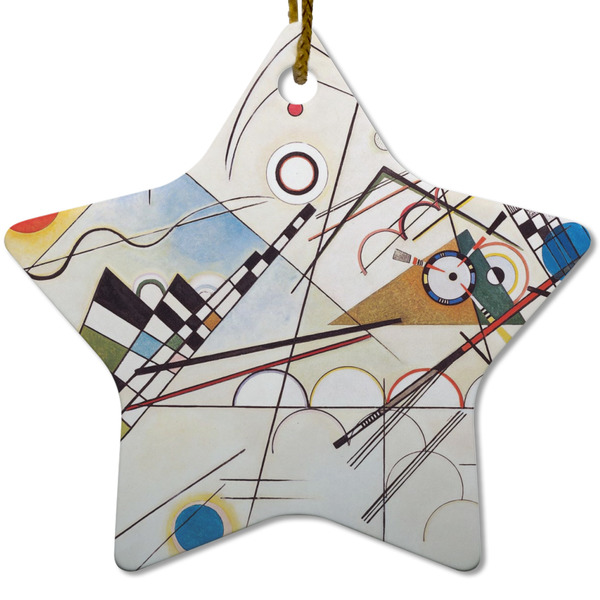 Custom Kandinsky Composition 8 Star Ceramic Ornament