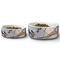 Kandinsky Composition 8 Ceramic Dog Bowls - Size Comparison