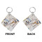 Kandinsky Composition 8 Diamond Keychain (Front + Back)