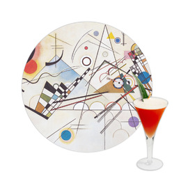 Kandinsky Composition 8 Printed Drink Topper -  2.5"