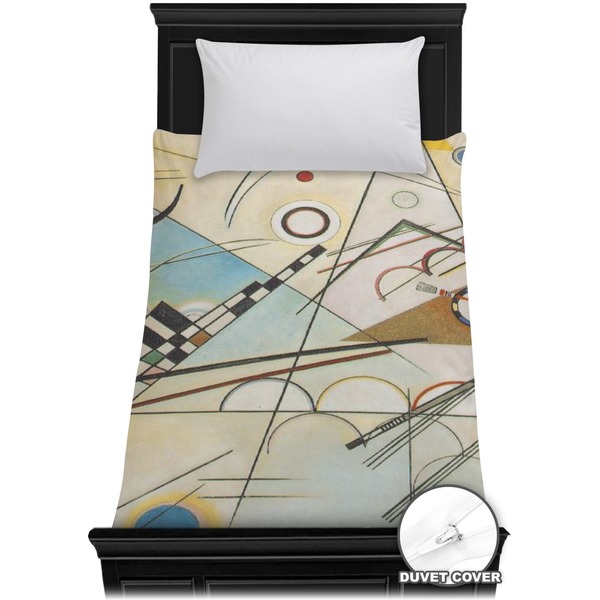 Custom Kandinsky Composition 8 Duvet Cover - Twin