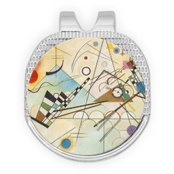 Kandinsky Composition 8 Golf Ball Marker - Hat Clip - Silver