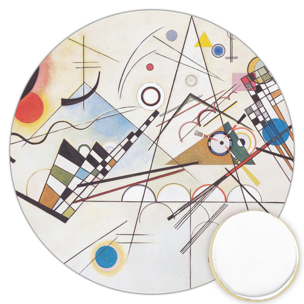 Custom Kandinsky Composition 8 Printed Cookie Topper - 3.25"