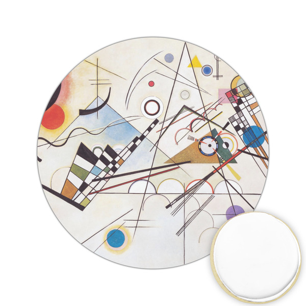 Custom Kandinsky Composition 8 Printed Cookie Topper - 2.15"