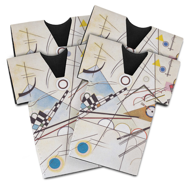 Custom Kandinsky Composition 8 Jersey Bottle Cooler - Set of 4