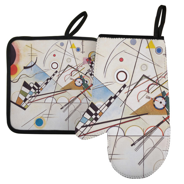 Custom Kandinsky Composition 8 Left Oven Mitt & Pot Holder Set