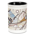 Kandinsky Composition 8 Ceramic Pencil Holders - Black