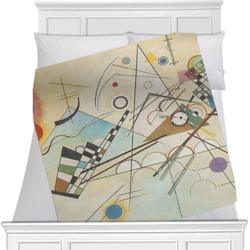 Kandinsky Composition 8 Minky Blanket - Twin / Full - 80"x60" - Single Sided