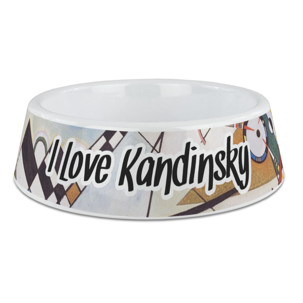 Custom Kandinsky Composition 8 Plastic Dog Bowl - Large