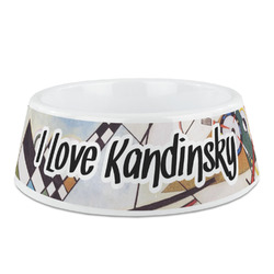 Kandinsky Composition 8 Plastic Dog Bowl