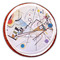 Kandinsky Composition 8 Printed Icing Circle - Large - On Cookie