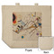 Kandinsky Composition 8 Reusable Cotton Grocery Bag - Front & Back View