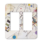 Kandinsky Composition 8 Rocker Style Light Switch Cover - Two Switch