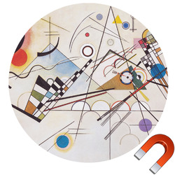 Kandinsky Composition 8 Round Car Magnet - 10"