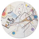 Kandinsky Composition 8 Round Rubber Backed Coaster