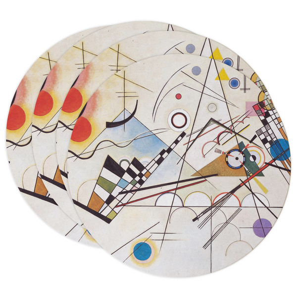 Custom Kandinsky Composition 8 Round Paper Coasters