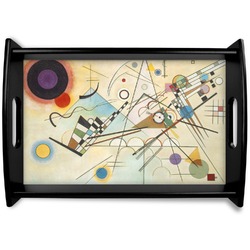 Kandinsky Composition 8 Black Wooden Tray - Small