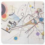 Kandinsky Composition 8 Square Rubber Backed Coaster