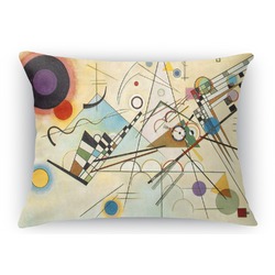 Kandinsky Composition 8 Rectangular Throw Pillow Case - 12"x18"