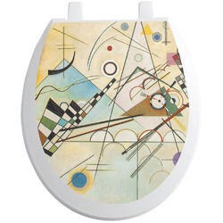 Kandinsky Composition 8 Toilet Seat Decal - Round