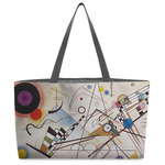 Kandinsky Composition 8 Beach Totes Bag - w/ Black Handles