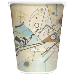 Kandinsky Composition 8 Waste Basket - Single Sided (White)