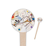 Kandinsky Composition 8 4" Round Wooden Food Picks - Double Sided