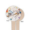 Kandinsky Composition 8 Wooden 4" Food Pick - Round - Single Sided - Front & Back