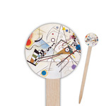 Kandinsky Composition 8 6" Round Wooden Food Picks - Double Sided