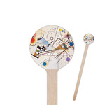 Kandinsky Composition 8 6" Round Wooden Stir Sticks - Single Sided