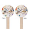 Kandinsky Composition 8 Wooden 7.5" Stir Stick - Round - Double Sided - Front & Back