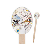 Kandinsky Composition 8 Oval Wooden Food Picks - Single Sided