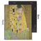 The Kiss (Klimt) - Lovers 11x14 Wood Print - Front & Back View