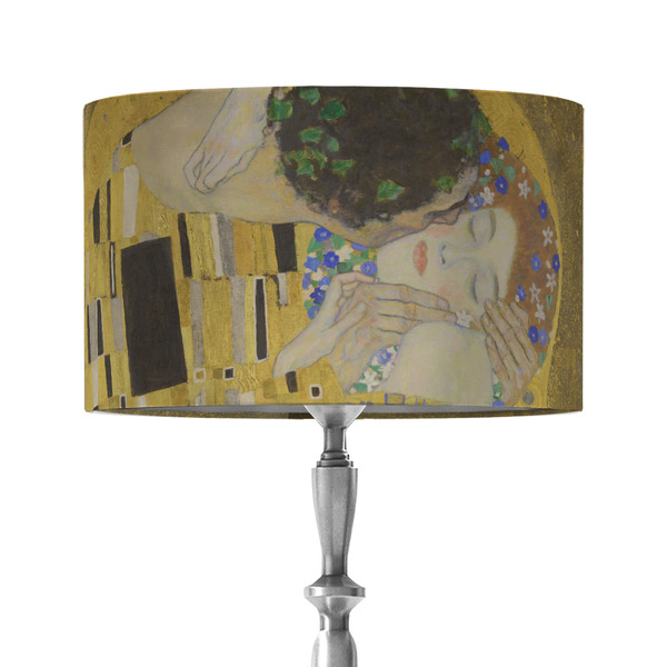 Custom The Kiss (Klimt) - Lovers 12" Drum Lamp Shade - Fabric