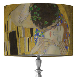 The Kiss (Klimt) - Lovers 16" Drum Lamp Shade - Fabric