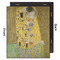 The Kiss (Klimt) - Lovers 20x24 Wood Print - Front & Back View